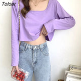 Sleeve T-shirts for Women 4 Colors Spring Clothes Tops Mujer Tender Casual Streetwear Korean All-match Females New 2022