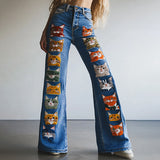 3D Digital Printing In Autumn And Winter 2025 Women's Fashion Thin Denim