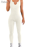 Women Sport Yoga Fitness Jumpsuit Sexy Sleeveless Vest Bodysuit Slim Casual Bodysuit Female One Piece Jumpsuit and