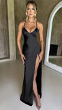 Summer Women's Sling V-Necked Fork Sexy Dew Dress