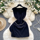 Women's Summer New Sexy Kinesith Heart-Scuttered Fashion Two-Pin Knitted