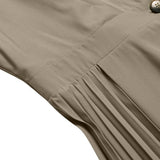 Pleated Fashion Elegant Work OL Party Casual Vestidos Shirtdress Vintage Dresses ZANZEA Women Spring Sleeved A-line Lapel