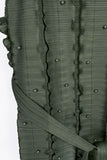 Pearl Accordion Pleated Tie Waist