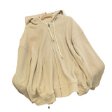 Toloer Hoodie Female Autumn New Loose Show Thin Design Sense Spring And Summer Coat Female Zipper