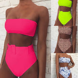 Toloer Chu Double Hot Style Bikini Hot Selling Bikini Hot Style Swimsuit High Waist Print Swimsuit-Outfit
