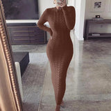 Dress Black Long Sleeve Plus Size Clothing Autumn Winter Fashion Twist Knitted Jumper Sweater Dresses For Women