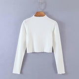 spring and autumn women's clothing new simple temperament goddess solid color round neck long sleeve