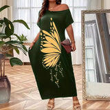 Women's Explosive Casual Dress Temperament Commuter Digital Print