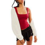 New Women's Sleeveless Sling Vest Square Neck Casual Basic Umbilically Umbilized Top Women's