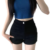 Shorts Women Wear The Bottom Of The Summer High-Waisted Hot Babes Tight Fat MM Jeans Kited Super Short Hot