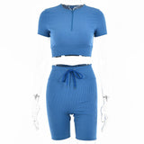 Color Seamless Yoga Suit Women's Urban Leisure 2-Piece Set Running Sports Workout Clothes Lace-Up