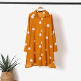 ZANZEA Autumn Women Full Sleeved Blouse Buttons Down Baggy Shirt Loose Polka Dots printed Casual Fashion Retro Elegant