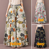 ZANZEA 2022 Kaftan Printed Pants Women's Wide Leg Trousers Elastic Waist Long Pantalon Palazzo Casual Floral
