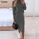 Women Casual 2 Piece Set Autumn Sexy V-nevk Long Sleeve Lace Stitching Top + Slim Pencil Skirt 2022 Fashion Office Lady