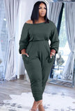 Casual Stacked Jumpsuit with