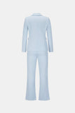 Blazer and Seam Detail Flare Pants