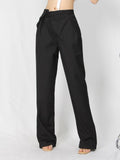 TWOTWINSTYLE Korean White Straight Pants For Women High Waist Loose Solid Casual Minimalist Trousers Female Spring 2022