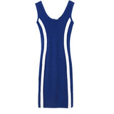 Summer Dress Black white blue Short Sleeve girls Dress Women Casual Slim High Elastic Bodycon Sexy Party Dresses