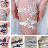 Sexy Women Bow Leg Ring Lingerie Lace Garter Belt Leg Loop Wedding Garters Bridal Female Cosplay Thigh Ring Stocking