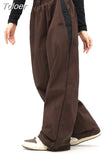Cargo Pants Women Y2K Vintage Streetwear Wide Leg Sweatpants 2023 Casual Female Baggy Joggers Side Striped