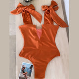 Piece Swimsuit 2021 Sexy Swimwear Women Swimsuit Push Up Bathing Suits Beachwear Lace Up Monokini
