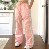 Gray Baggy Pants Fashion Streetwear Spring Women Denim Pants Loose High Waist Cargo Pants Korean