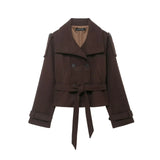 Women's Autumn New Temperament Light-Cooked Round-Neck Knitted Long Sleeves Mini