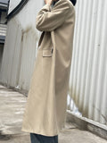 Fashion Women's Trench Coat Topstitched Contrast Color Double Breasted Long Sleeve Windbreaker Autumn 2023 New