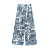 New Female Printed Animal Shirt Prints Casual Pants Ladies