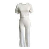 Women's Clothing 2025 Summer Short-Sleeved Pit Strip Solid Color Casual Fashion African Large-Size