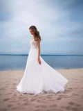 New Lace Chiffon Dress Ball White Evening Dress Open