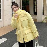 Warm Parka Snow Coat Women's 2022 Fashion Thicken Winter Hooded Loose Long Jacket Female Windproof Rainproof Warm