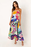 Toloer Summer New Solid Color Lace Stitching With Elegant Strapless Oversized Hem