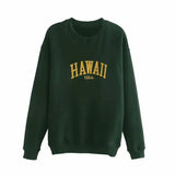 Women Sweatshirts Fashion Letter Embroidery Loose Fall Coats Soft Cotton Pullovers Casual O Neck Female
