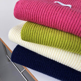 Women's Korean Soft Pit Ribben Wool Scarf Winter 2022 New Warm Knitting Wool Small Scarf