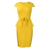 Large-Size Women's 2025 Summer New Temperament Tongle Bag Hip Pencil Dress