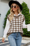 V-Neck Capped Sleeve Knit