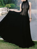 Dress Women's Spring 2025 New Empty Vest Sleeveless High Waisted
