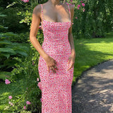 Toloer Spring / Summer Ins Wind Women's New Sexy Slim Back Strap Floral Dress Woman-Outfit