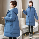 Add Fat Large Size Cotton-Padded Jacket Female 200 Fat Mm Loose Pregnant Women In The Long Down Cotton-Padded Jacket 300 Jin Coat Tide-Outfit