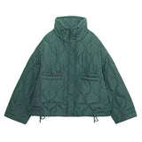 New Casual Loose-Fitting Lingidical Collar Long-Sleeved Cotton Jacket