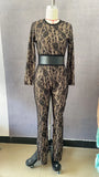 四风 Composite Lace Temperament Trousers