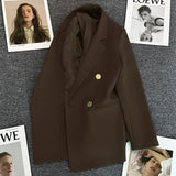 Toloer Fried Street Small Suit Jacket Female 2024 Spring And Autumn New Korean Version Web Celebrity Temperament Small Casual Suit-Outfit