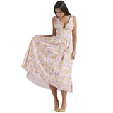 Summer New Body-Body Sling Dress Fashion Print V-Neck Temperament
