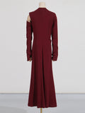 Spring New Long Dress Dress Woman 2025 Simplicity Elegance Flavender High-Fundress Dress