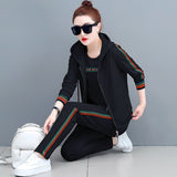 style 2020 New Women Clothing 3 Piece Set Plus Size Oversized Autumn Suit Hoodies Lounge Wear Female Top And
