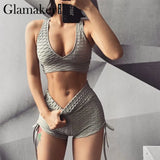Neon green high waist fitness legging Women push up work out black sports jeggings Female pants capris short leggings