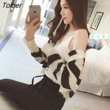 Tops Women Lace V-neck Solid Knitted Leisure Sexy Camisoles Womens Basic Camis All-match Students Slim Korean Style