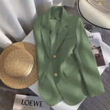 Toloer Color Suit Jacket Female 2024 Spring New Spring And Autumn Design Sense Fried Street Clothes Popular Suit Women-Outfit