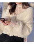 Elegant Turtleneck Blouse Women Casual Long Sleeve Slim Basic Tops Korean Fashio Lace Shirts Y2k Clothing 2022